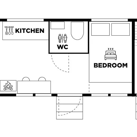 Borealis Village 10 With A Nature View, Fireplace, Sauna, Kitchen Loma-asunnot