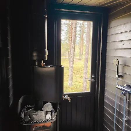 Loma-asunnot Borealis Village 10 With A Nature View, Fireplace, Sauna, Kitchen